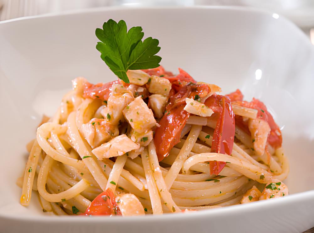 Spaghetti Con Pesce Spada E Pomodorini Di Pachino Campisi Campisi