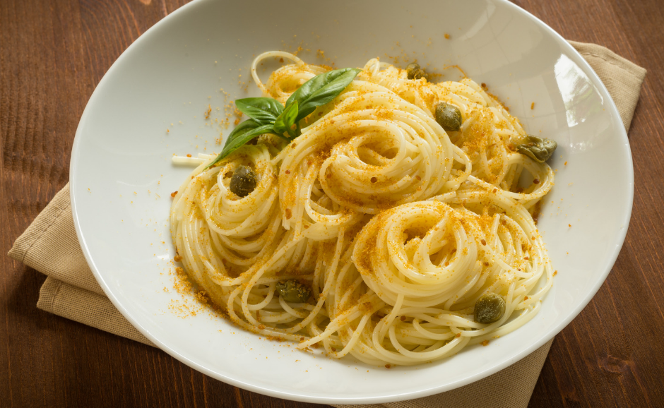 Spaghetti con bottarga